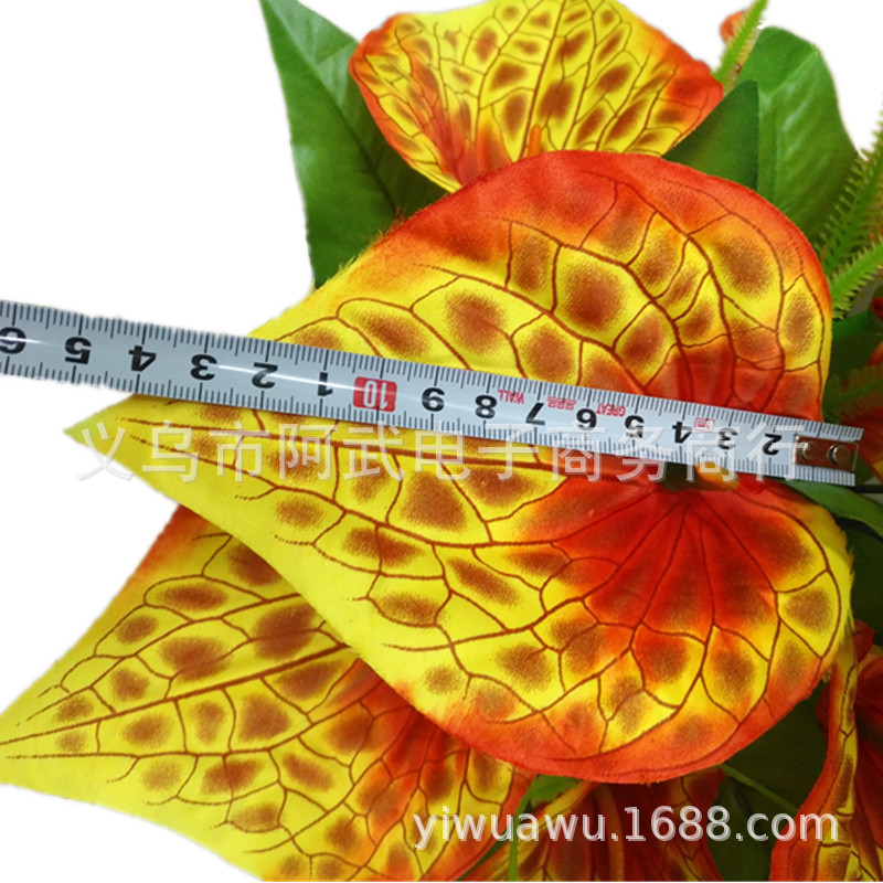 Artificial calla lilies, artificial anthuriums, cheap and beautiful flower heads for indoor landscaping and display wholesale pic 6
