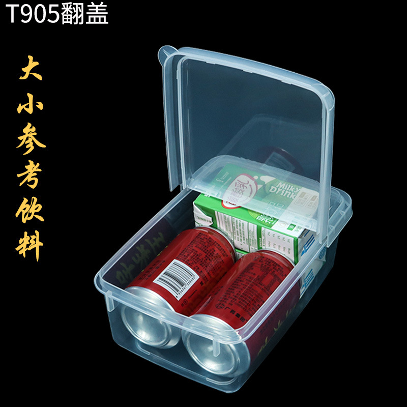 Flip-top plastic box, flip-top storage box, flip-top fresh-keeping box, grain storage, dust-proof food display box, source factory pic 33