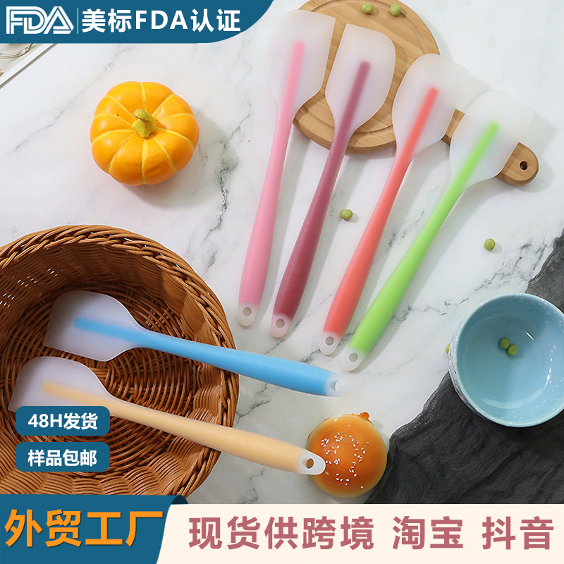 工厂硅胶刮刀奶油抹刀小号半透硅胶刮刀家用烘焙硅胶刮刀现货批发详情4