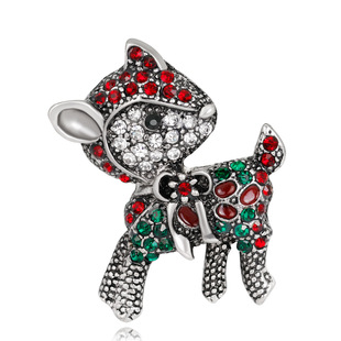 New Christmas collection brooches, fashionable and exquisite diamond-encrusted candy walking stick pins, brooches, and Danbi accessories pic 7