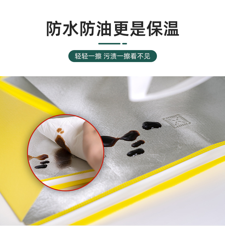 Wholesale and customization of non-woven fabric insulated bags, milk tea takeout packaging bags, catering bags, laminated non-woven fabric bags, handbags pic 11