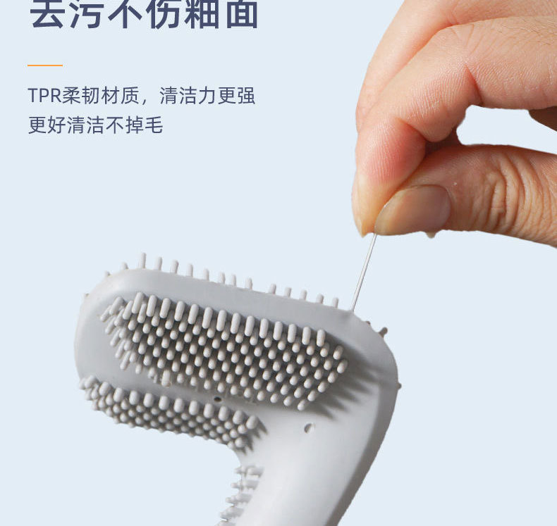 Golf silicone toilet brush, a household toilet cleaning wonder without blind spots, wall-mounted bathroom cleaning brush pic 8