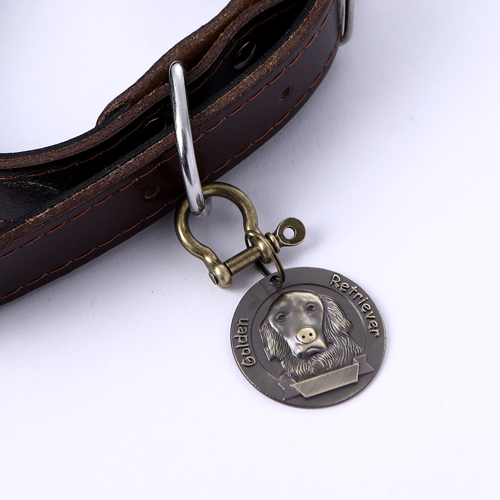 Explosivo retro bronce antiguo pet dog tag pet anti-pérdida de información de identidad procesamiento de la etiqueta grabado láser una pieza de generación pic 8