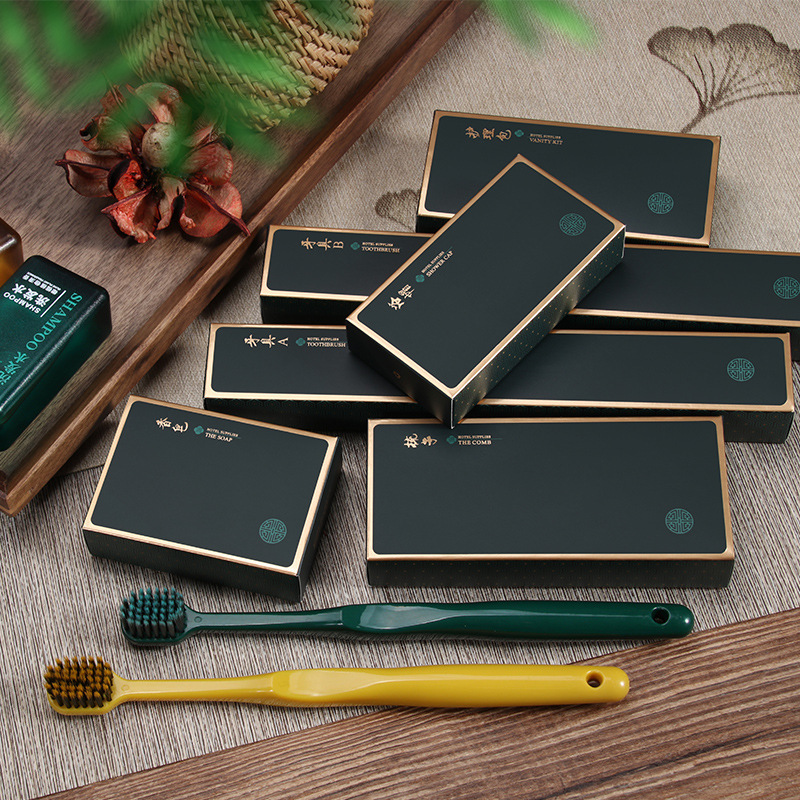 民宿酒店一次性洗漱用品旅行便携套装家用待客软毛牙刷牙具批发详情5