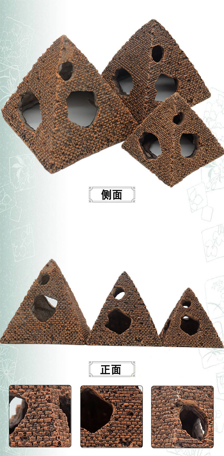 Fish and shrimp shelter, simulation pyramid, Roman stone statue, resin handicrafts, fish tank, aquarium, landscape decoration pic 14