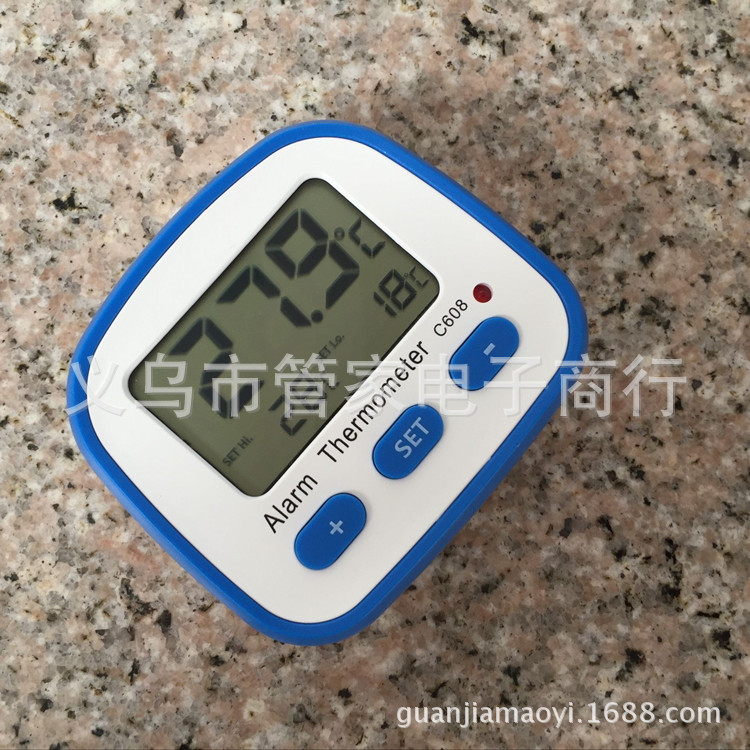 The new large-screen display alarm thermometer and electronic thermometer alarm can be equipped with high and low temperature brackets pic 4