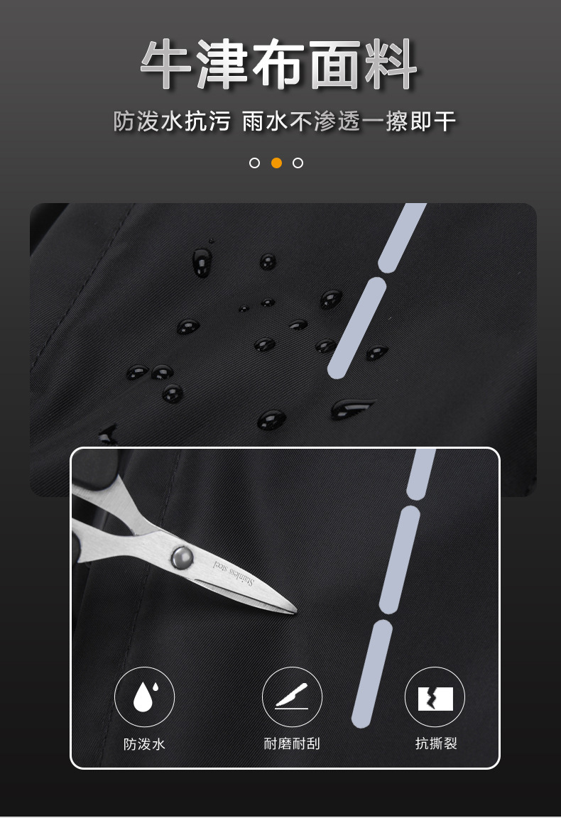 2023新款男士胸包防水商务男款背包多功能男士牛津布背包斜挎包男详情5