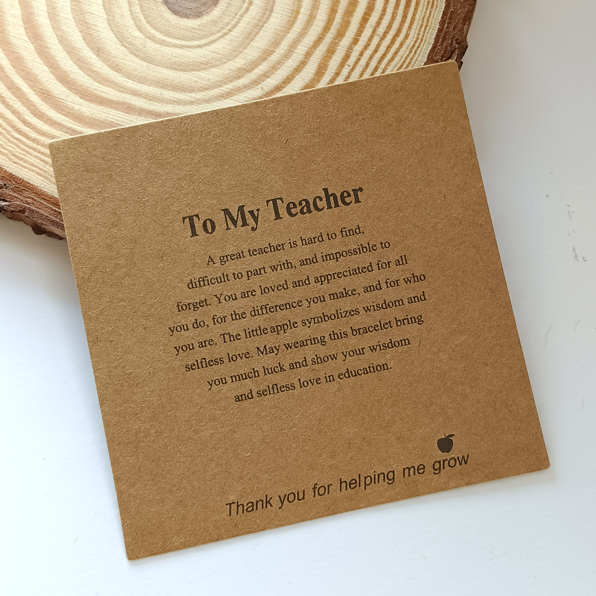 Amazon Cross-border New 8*8CM letter to my teacher Teacher Graduation Season accessory packaging card pic 12