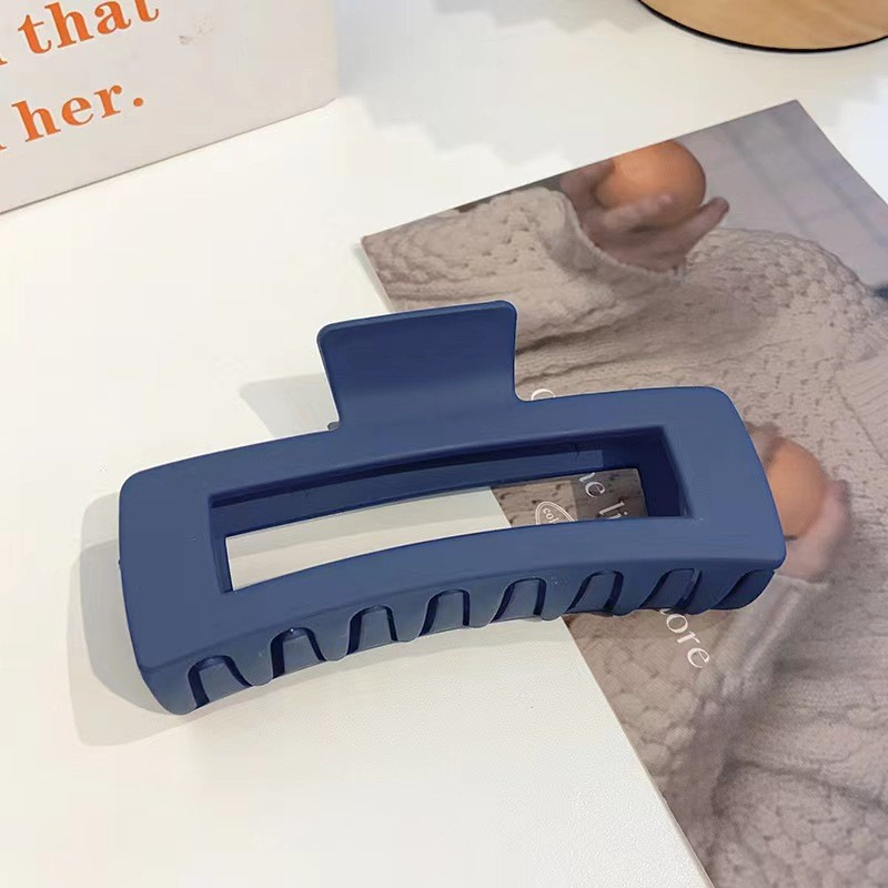 夏季超大号抓夹女糖果色13cm方形发夹后脑勺发量多鲨鱼夹头饰批发详情8