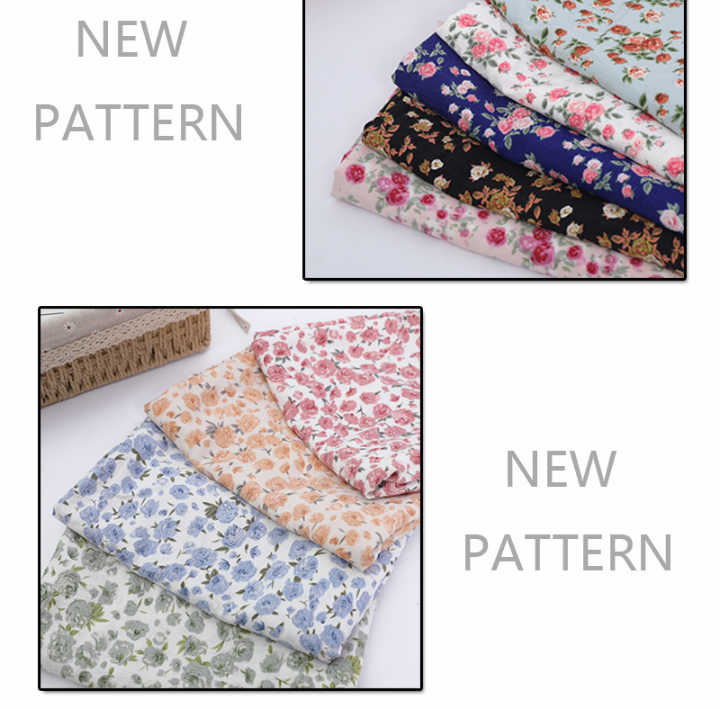 Polyester printed fabric in stock for wholesale. Factory direct sales of large patterned fabric for clothing. Dress fabric in full meters pic 13