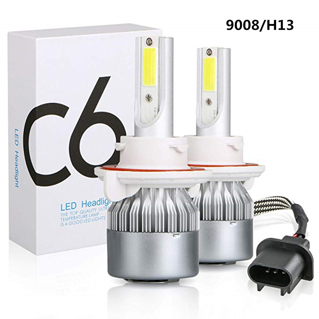 C6 led大灯 前大灯h4车灯 H7 H11 9005 36W 汽车led大灯详情9