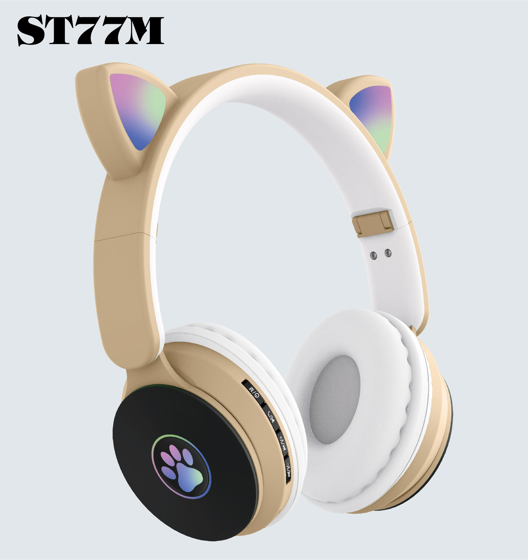 Новый головной гарнитур bluetooth 5.1 ST77M, светодиод с когтями кошки и кошки, с большой мощностью от источника наушников pic 6
