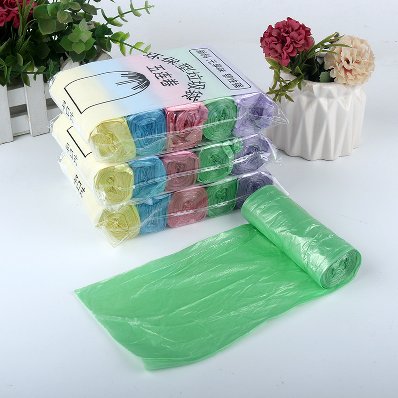 平口手提背心式垃圾袋家用批发黑色加厚大号一次性抽绳塑料袋厨房详情16