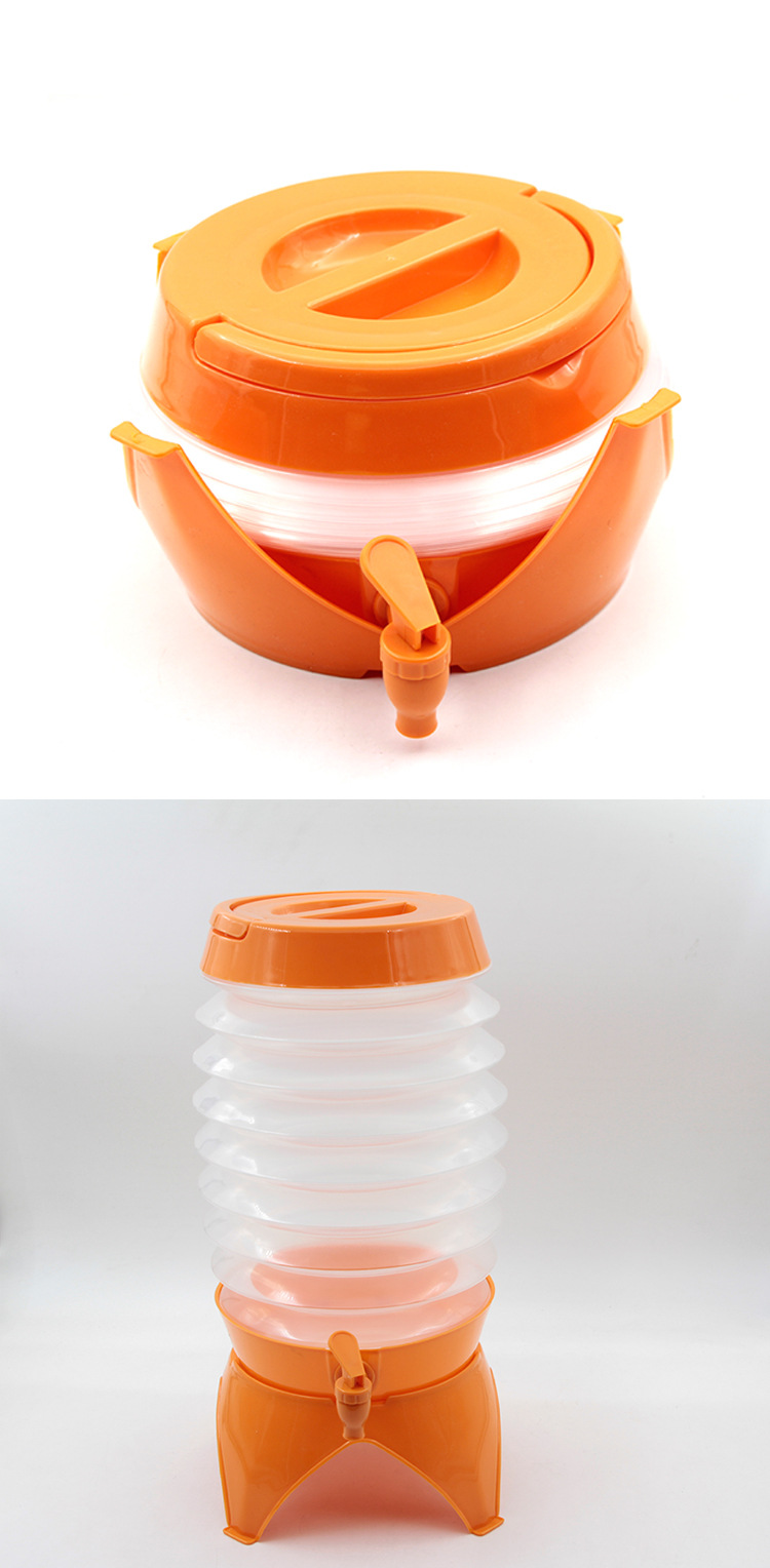 Outdoor camping folding telescopic water storage bucket, food-grade multi-functional drinking pure water bucket, portable car beer bucket pic 10