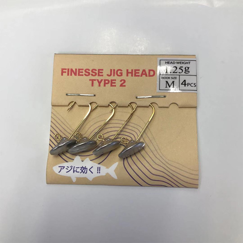 Musta bismuth alloy lead-head hook root fishing, fine hook with barbs, soft bait, fine fishing for sea bass, black sea bream and mandarin fish pic 4