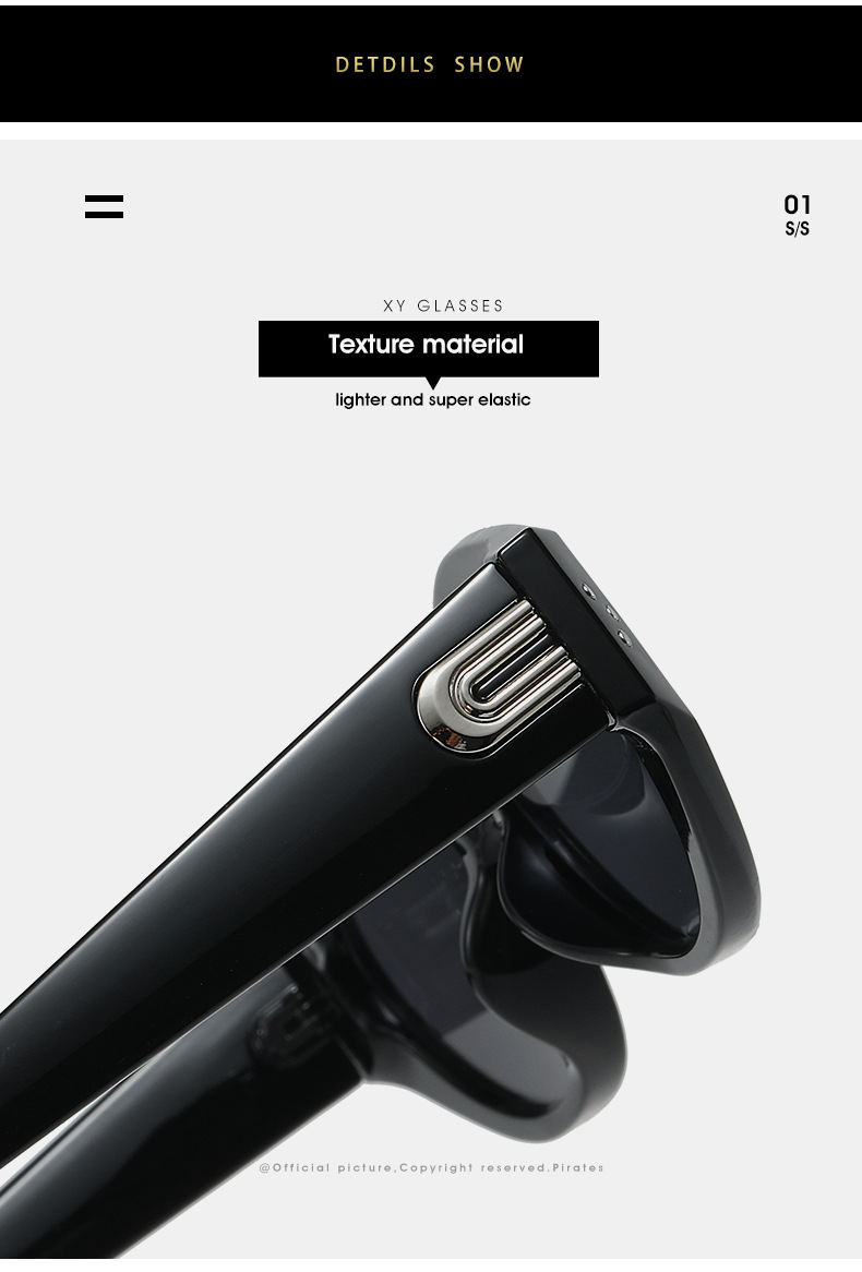 2024新款墨镜女网红同款轻奢高级感墨镜男 潮猫眼墨镜防晒太阳镜详情12