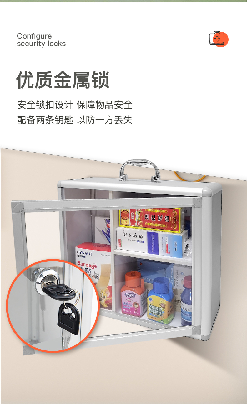 家用药箱家庭应急救药品箱大容量医疗便携出诊全套药盒收纳整理箱详情5