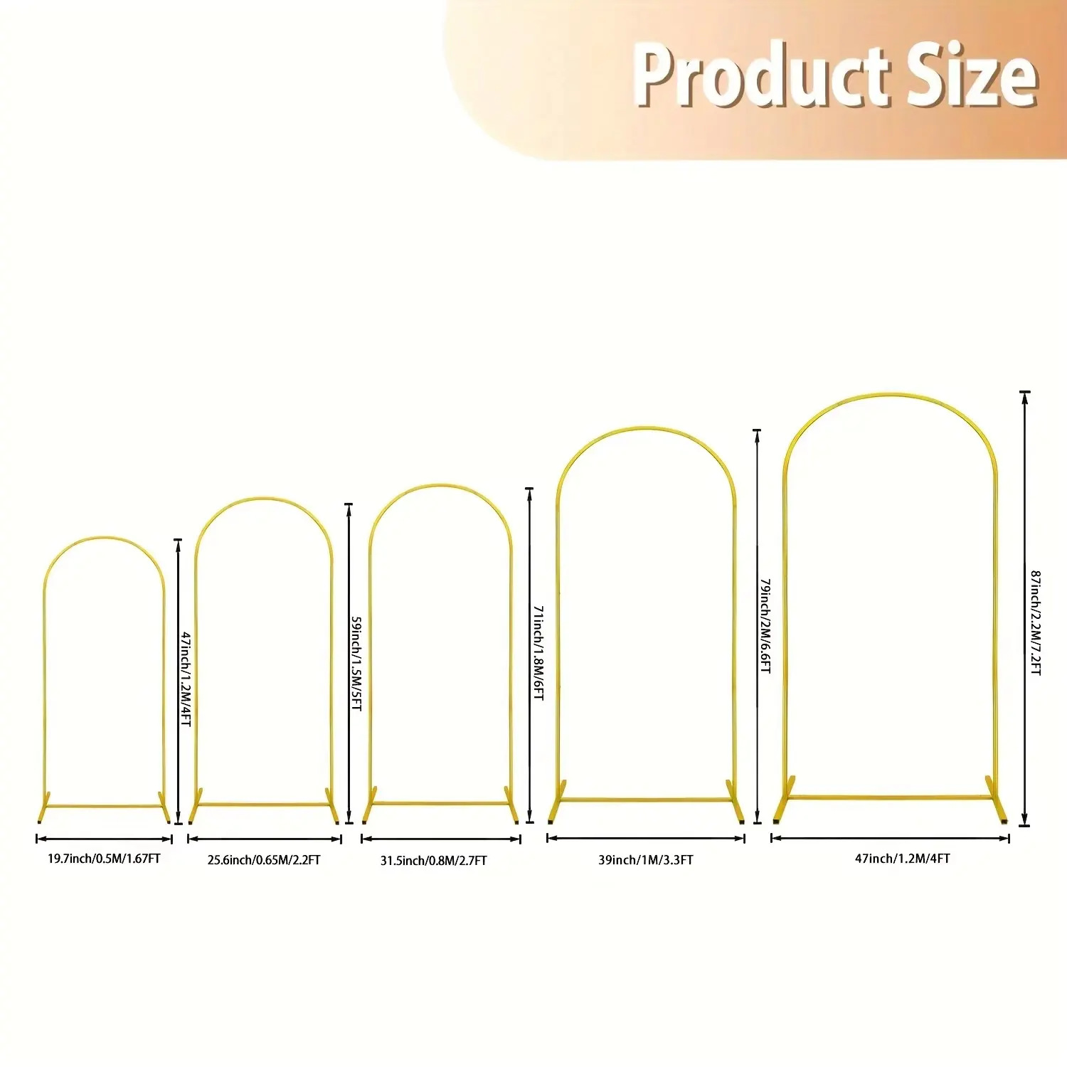 Wedding arch iron art frame, wedding road guide props, stage background decoration, wedding moon cave arch support pic 16