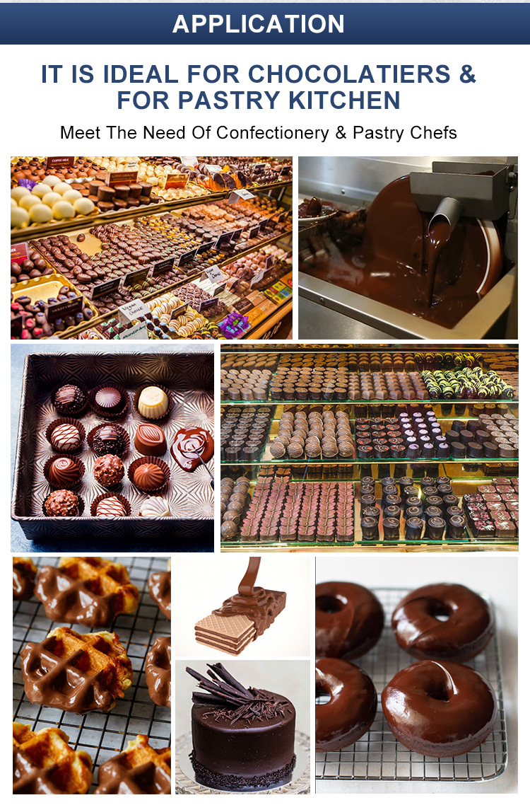 Vibration-driven manual chocolate melting machine, chocolate pouring machine, chocolate temperature control machine pic 6