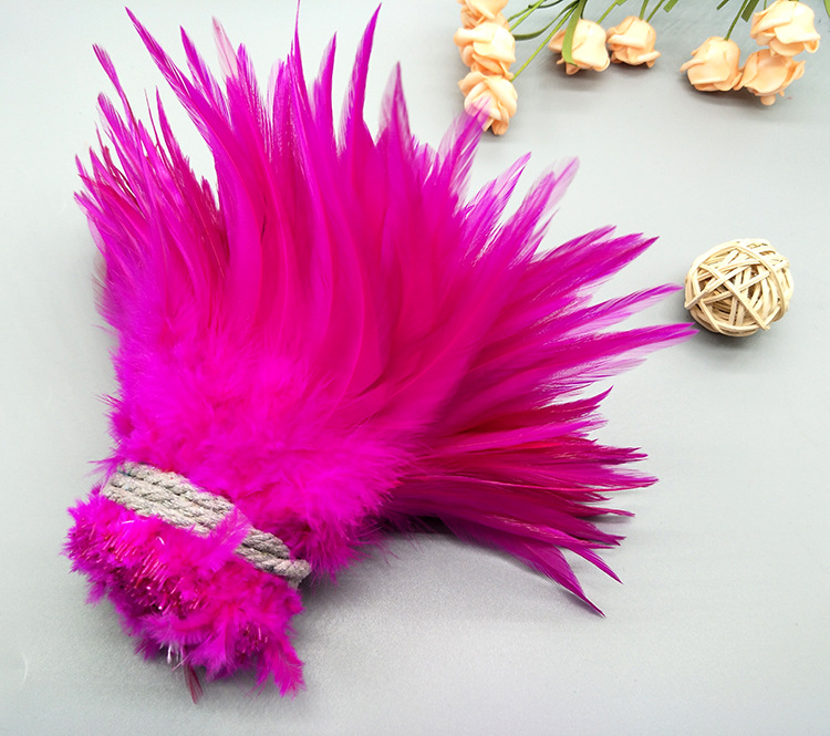 We offer a large supply of 5-6 inch white chicken feather accessories for decorating dreamcatchers, cap flowers, corsages, and DIY colorful feathers pic 37