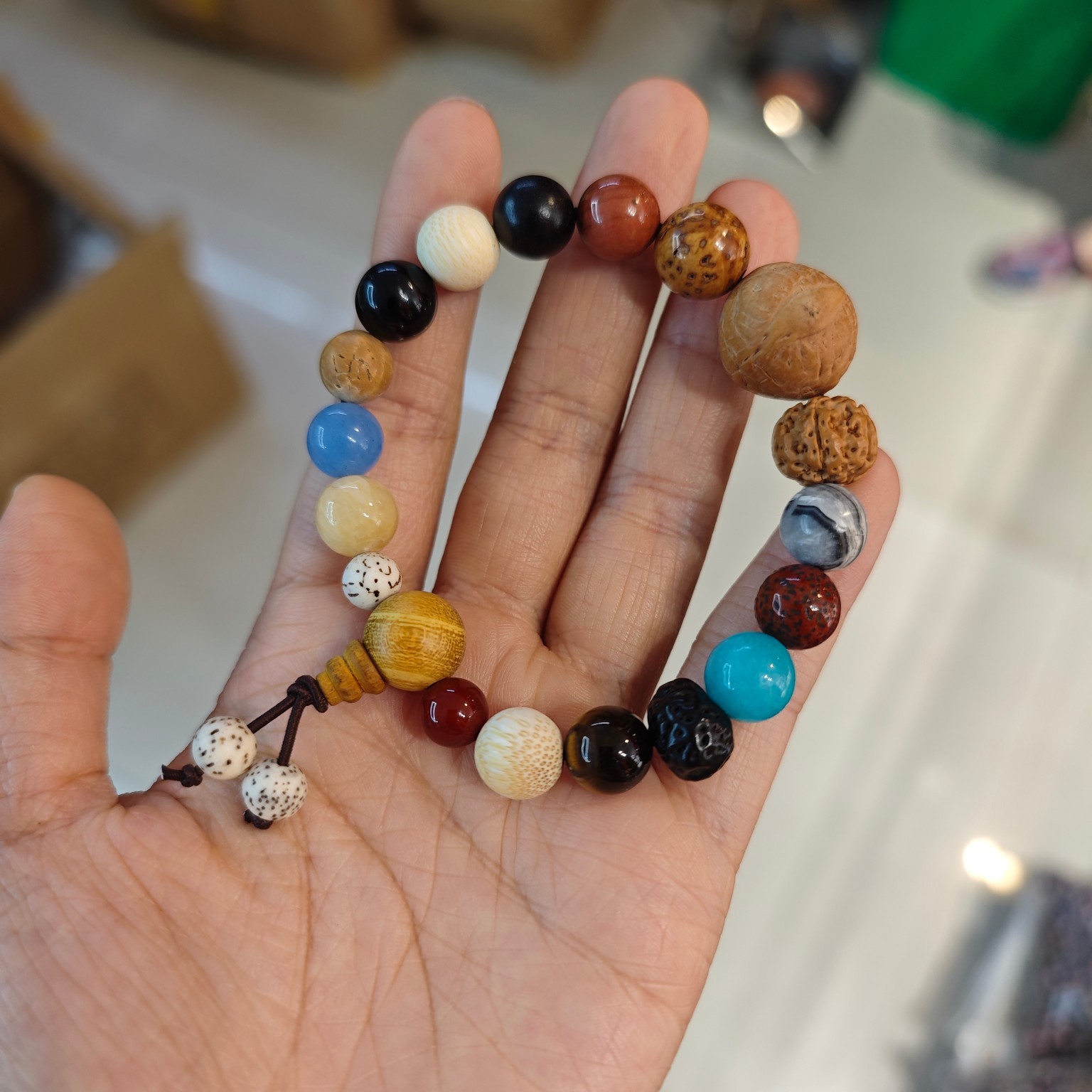 18-seed bracelet, hand-held 18-seed Bodhi bracelet, female Bodhi bracelet, 18-seed multi-treasure Buddhist prayer beads, commemorative jewelry pic 16