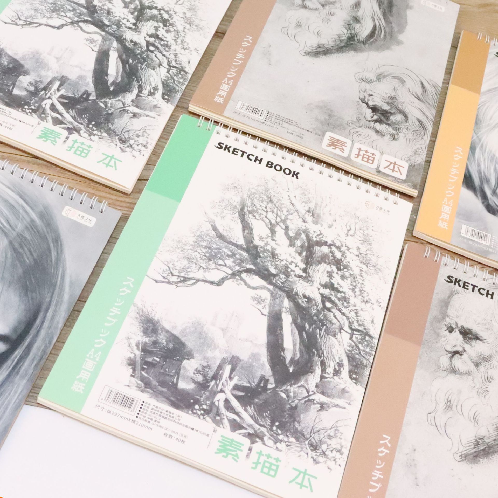 A4加厚素描本美术生画纸专用速写本16k空白图画本手绘彩铅画纸详情24