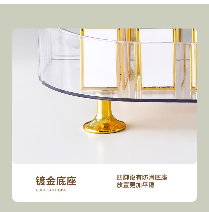 Light luxury desktop cosmetics storage box, dormitory skin care products shelf, dressing table organization box, lipstick and accessory storage pic 16