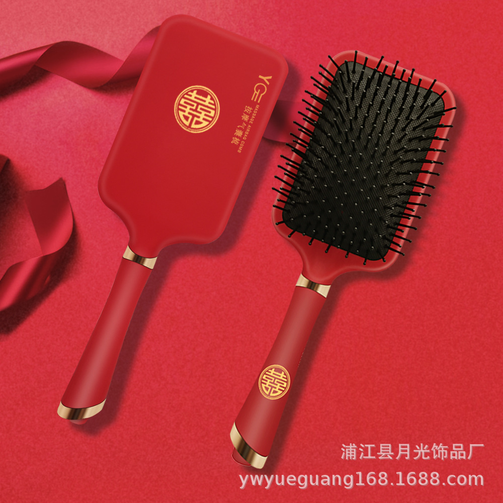 气垫梳气囊梳子头部按摩梳子女士专用长发卷发梳家用便携梳头神器详情6