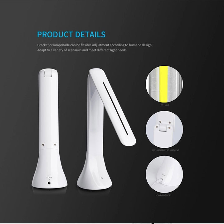 18-lamp folding COB desk lamp, eye-protecting book lamp, touch rechargeable folding desk lamp, gift lamp, advertising lamp pic 5