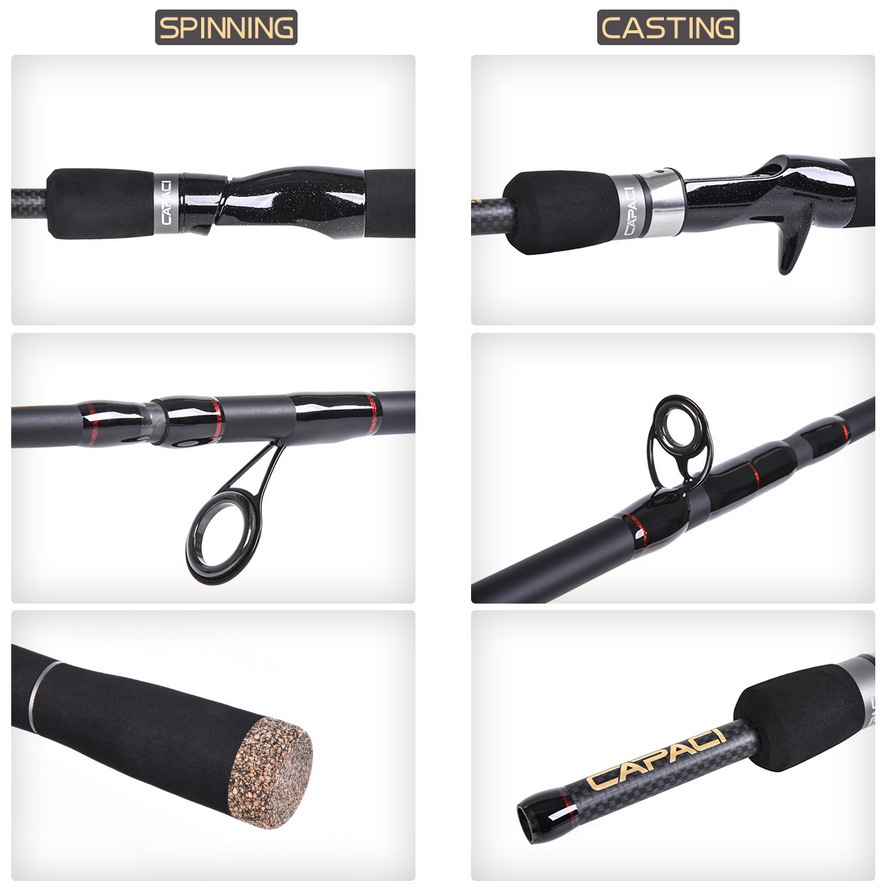 28040 CAPACI [Multi-Section Super Short-circuit Sub-Rod] 2.1/2.4m M Straight handle Sea Bass Fishing Rod 67 pic 6