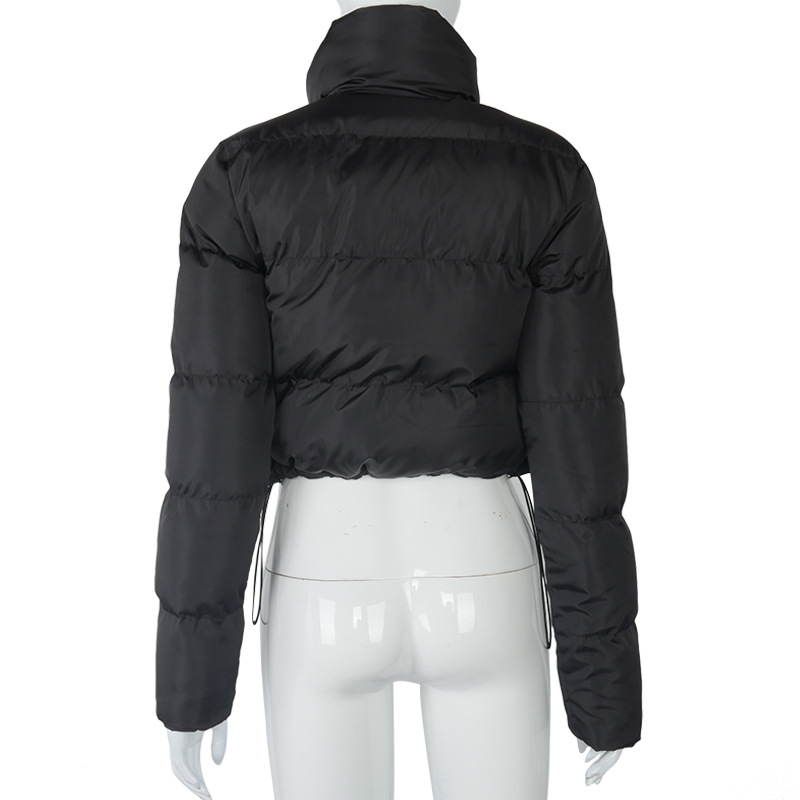 A20504T europa y américa 2021 otoño invierno moda nuevo estilo manga larga cardigan cuello alto caliente pan abajo chaqueta mujeres pic 19
