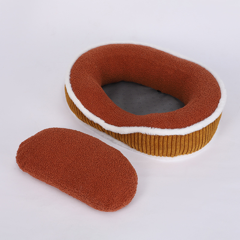 秋冬款盒状宠物窝可爱柔软舒适可拆卸加厚保暖毛绒宠物垫宠物用品详情8