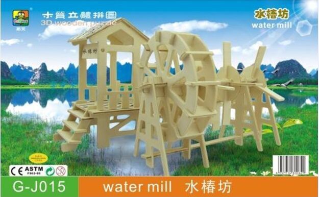 KX920 Forest Hut Waterwheel Hut Forest Hut Model diy Handcrafted Assembly Model pic 5