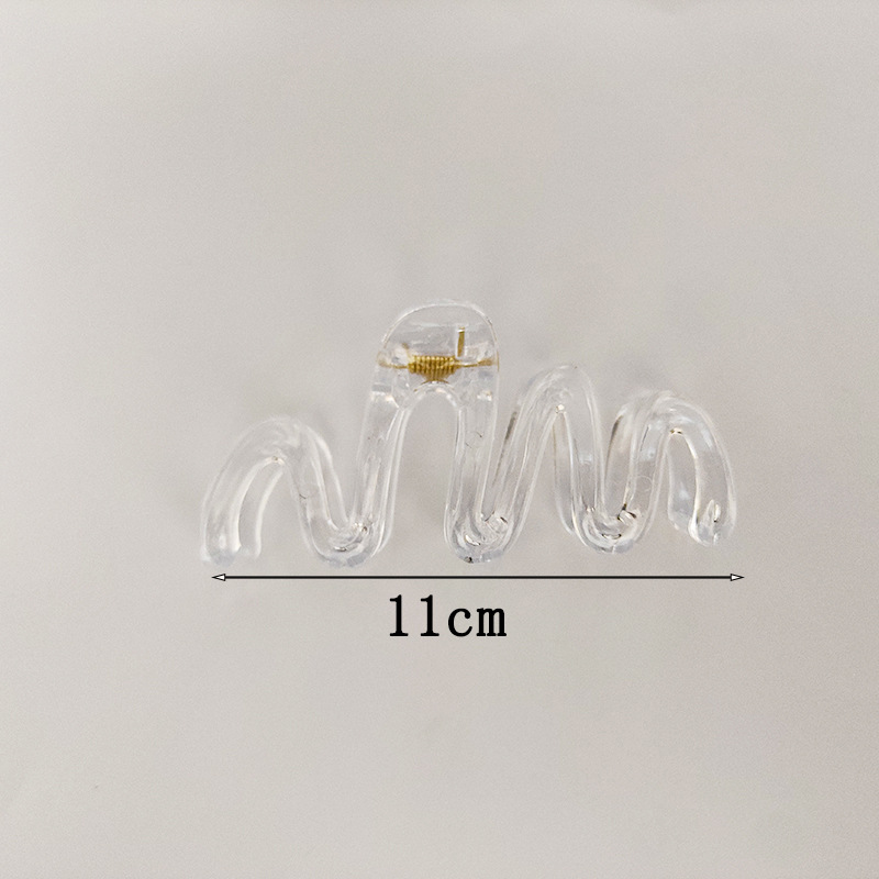 热门发夹各样式透明抓夹大号流行发卡创意 DIY百搭发饰鲨鱼夹批发详情16