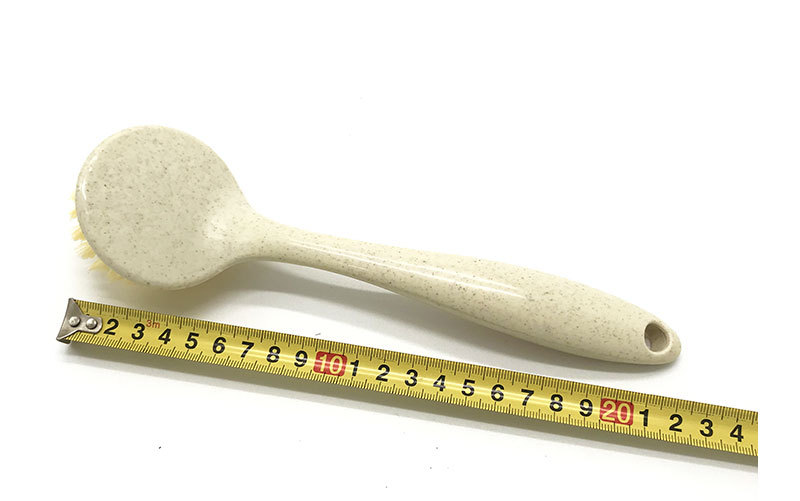 1086 Wheat straw pot brush with round head and long handle, kitchen cleaning pot and bowl brush, wholesale of general merchandise pic 2