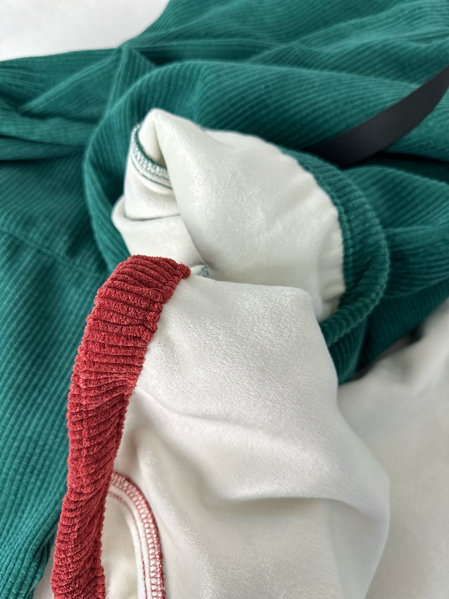 素然同款灯芯绒加绒女士宽松休闲裤素家同款高品质设计感小暖裤详情10