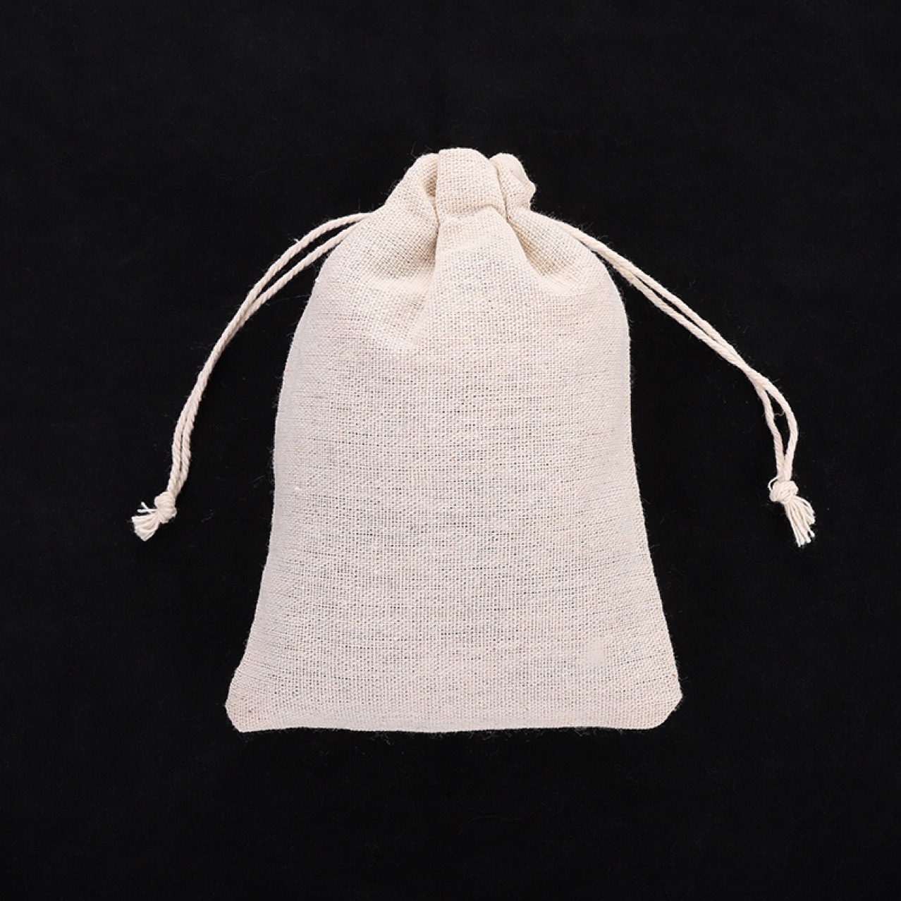 lovemyhome 帆布包定制平安夜圣诞礼盒袋10*14cm亚麻布袋束口袋手提礼品包装袋详情1