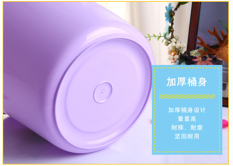 Thickened small plastic bucket from the origin, 13L shock-resistant plastic bucket, portable household car wash bucket pic 7