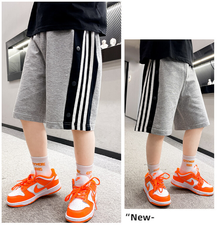 The 2022 new summer loose and stylish cotton capri shorts for boys are a trend of casual summer pants for middle-aged children pic 100