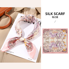 Silk scarves, new and versatile mulberry silk scarves, wholesale 70 square scarves, decorative scarves, summer souvenirs pic 4