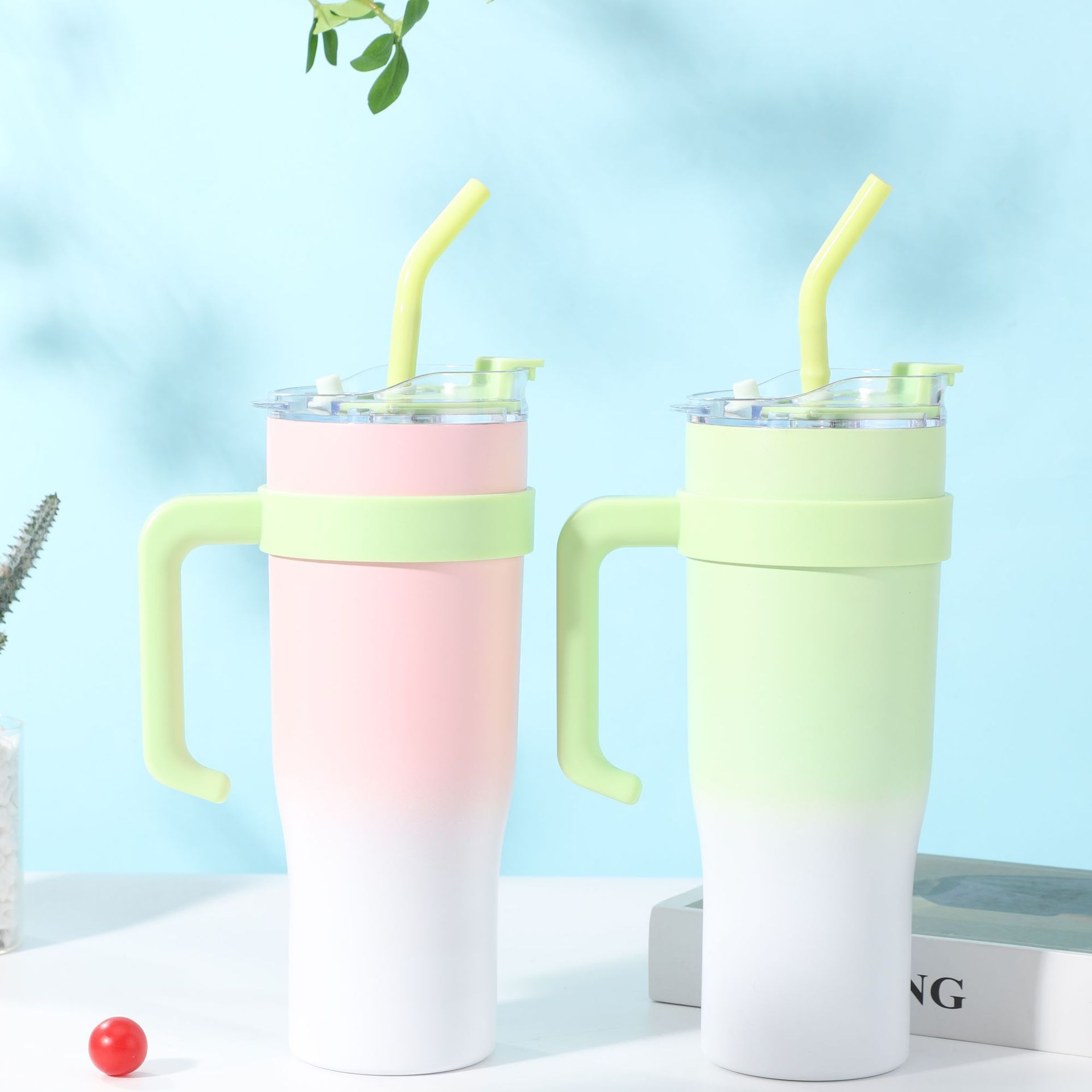 40oz giant insulated cup, 304 stainless steel ice king cup, car insulated cup, outdoor portable, large capacity, high appearance pic 2