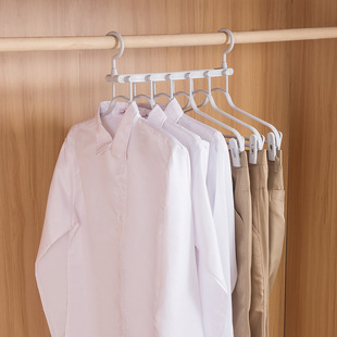 家用多功能裤架裤子衣架伸缩折叠裤夹多层裤挂抖音多功能魔术衣架详情9