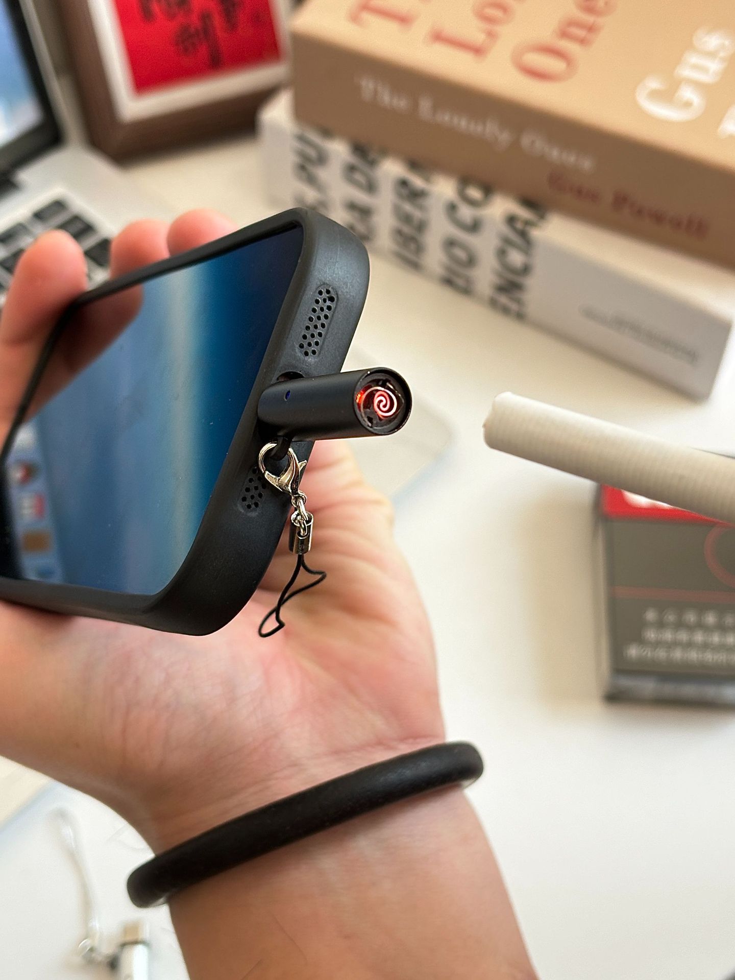 合金材质吹气振动防风TYPE-C手机点烟器便携迷你点火器即插即用详情38