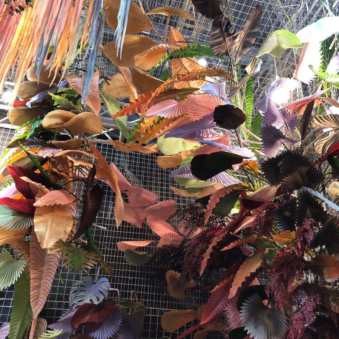 Simulated wedding leaves, simulated Persian leaves, simulated turtle-back leaves, simulated fan leaves, simulated Japanese taro leaves, simulated flowers, simulated lawns, simulated trees, simulated vines, simulated flowers, simulated greenery pic 4