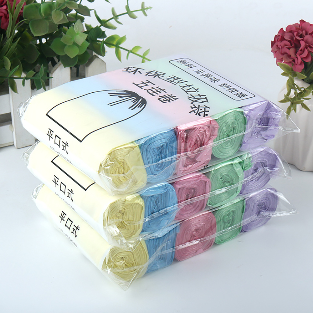 平口手提背心式垃圾袋家用批发黑色加厚大号一次性抽绳塑料袋厨房详情13