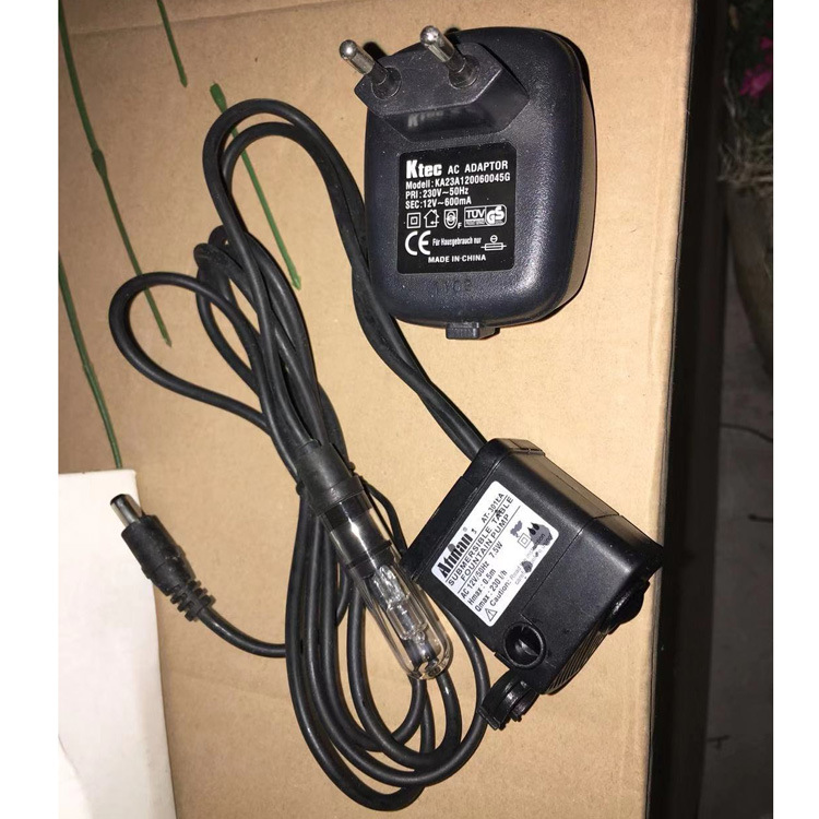 水族鱼缸潜水泵多功能带变压器带灯微型水泵7.5w带变压器创意详情20