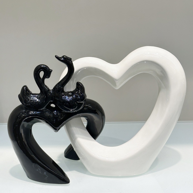 跨境轻奢现代电镀陶瓷花瓶动物高级艺术品创意插花陶瓷工艺品摆件详情4