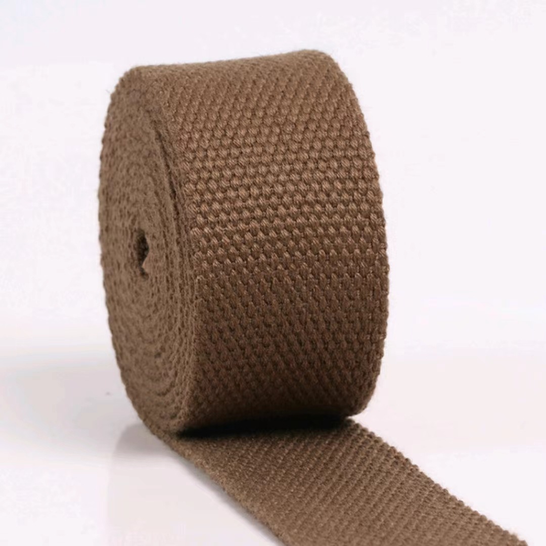 Polyester-cotton herringbone woven straps for clothing, shoes, hats, home textiles, accessories, edge straps, handbags, woven straps, cotton straps, belts, backpacks pic 4