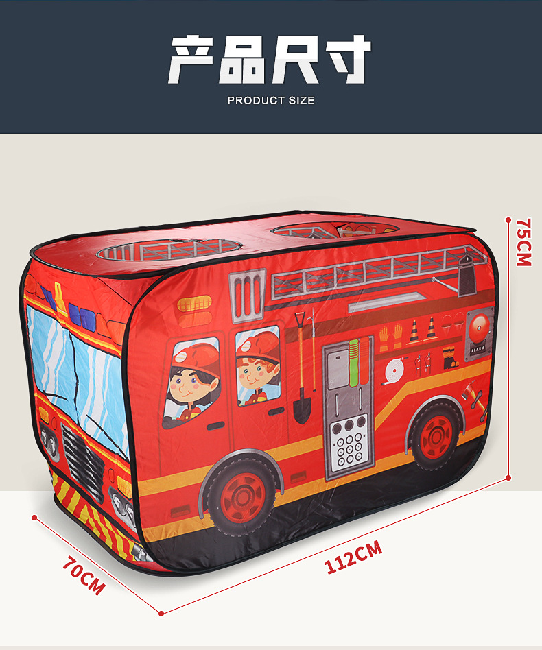 Transfronterizo amazon tienda de niños de venta caliente casa de juego interior y exterior princesa bebé coche tema juguete pequeña casa pic 7
