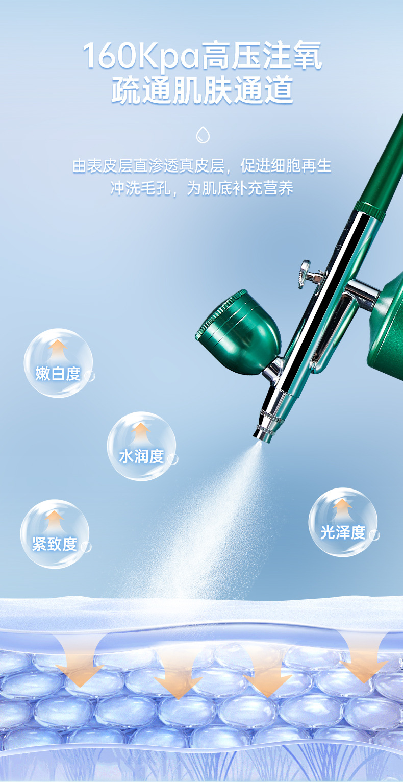注氧仪高压手持喷枪纳米喷雾家用美容院补水仪便携式补水水氧美容详情6